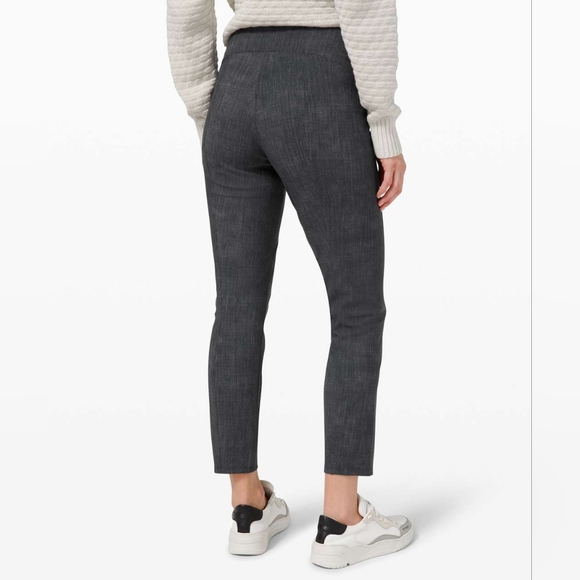 Lululemon Here to There High-Rise Crop in Crosshatch Texture Black Multi / Black - Picture 2 of 13